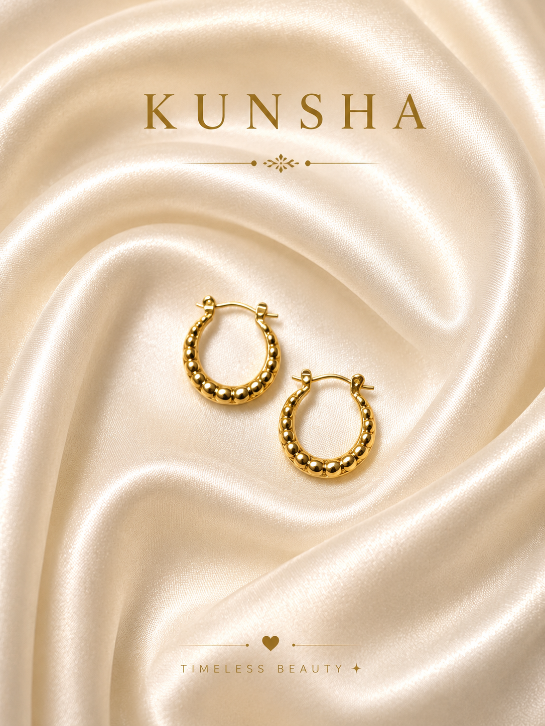 Ripple Wave Hoop Earrings for Women