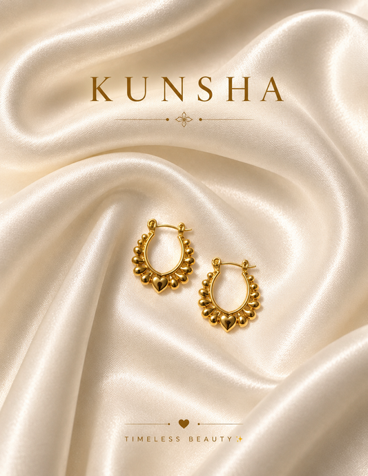 Celeste Curve Hoop Earrings for Women