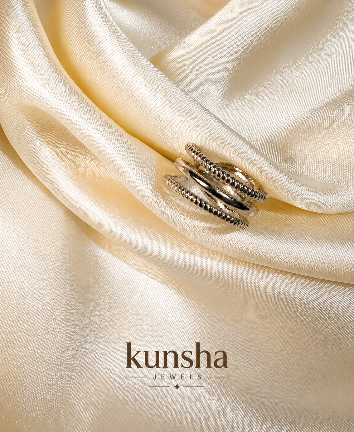 Silver Dew Adjustable Ring for Women