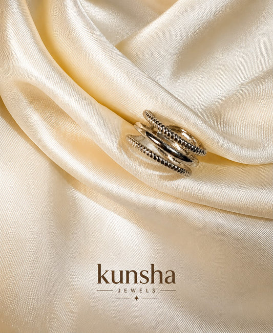 Silver Dew Adjustable Ring for Women