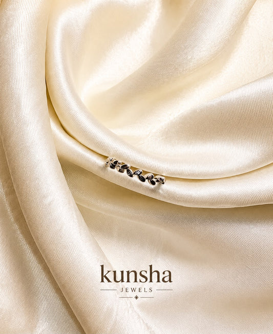 Silver Leaf Adjustable Ring for Women