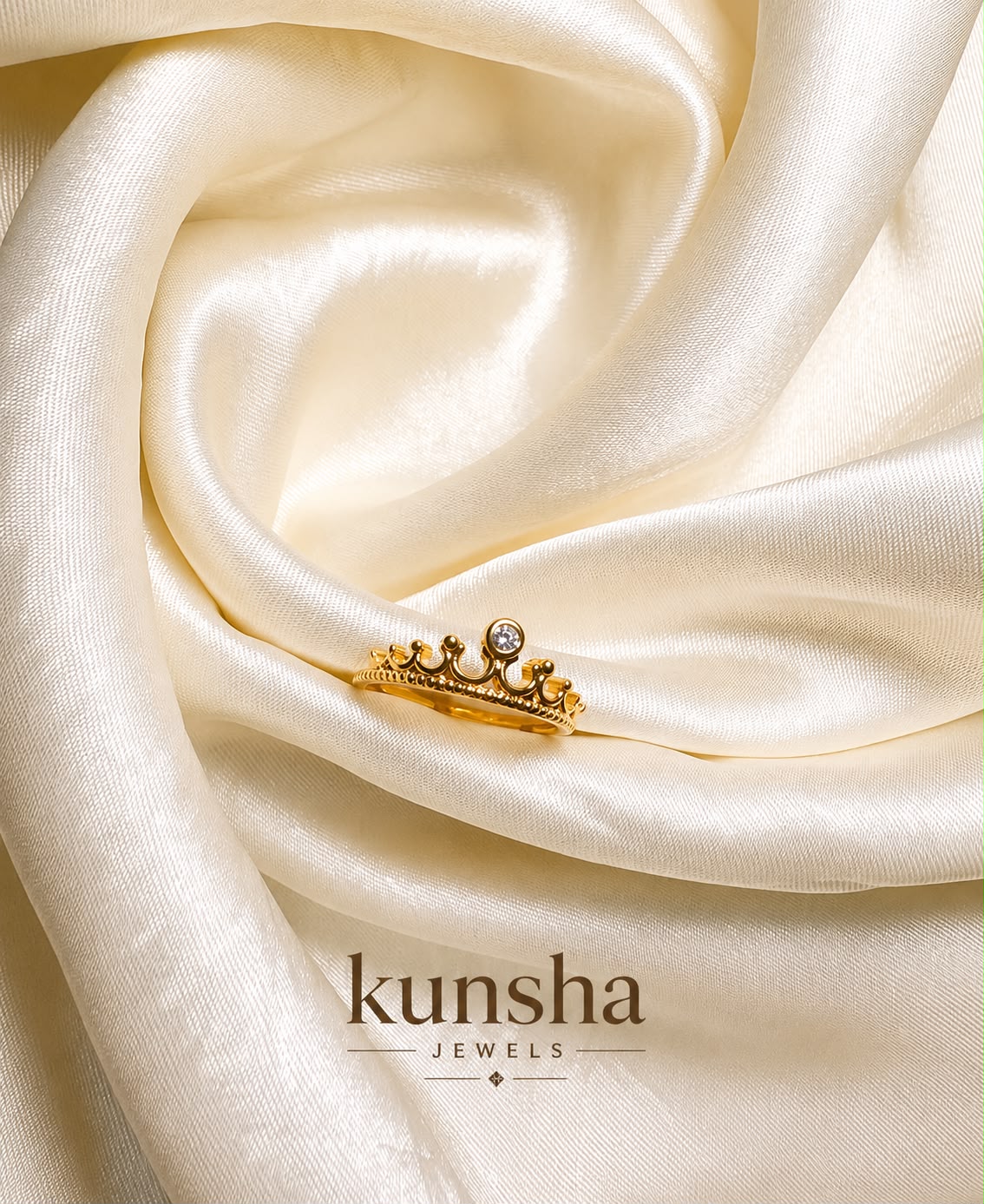 Crown Adjustable Ring for Women