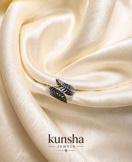 Leafy Adjustable Ring for Women