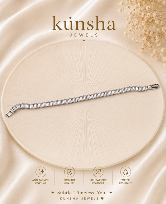 Diamond Tennis Bracelet for Women (Silver)